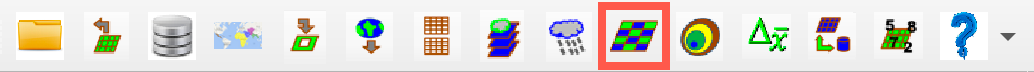 The FEWS Tools toolbar with the Composites option highlighted.