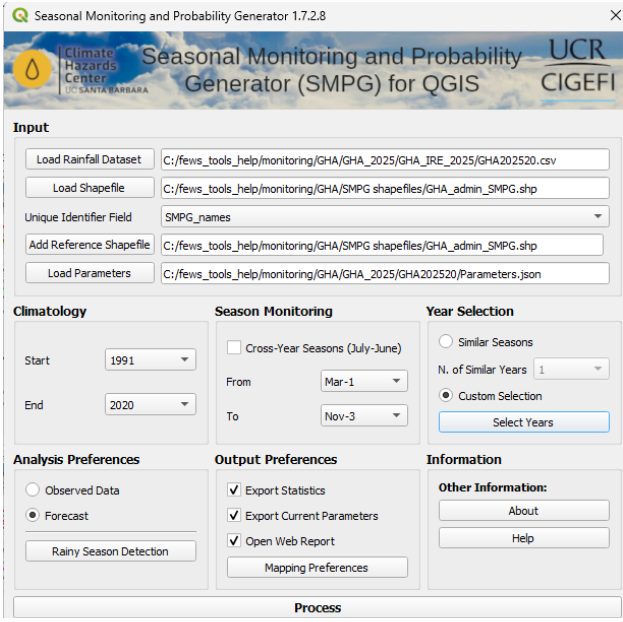 An example of running SMPG.