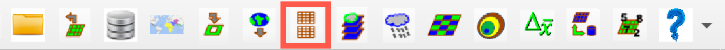 The FEWS Tools toolbar with the View Available Data option highlighted.
